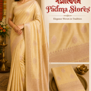 Golden Buta Benarasi Art Silk Saree