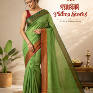 Cotton Handloom Tisue Saree