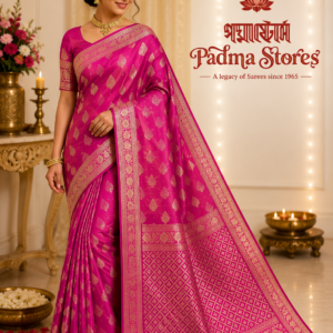 Pink Benarasi Soft Silk