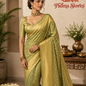 Royal Green Tissue Silk Saree