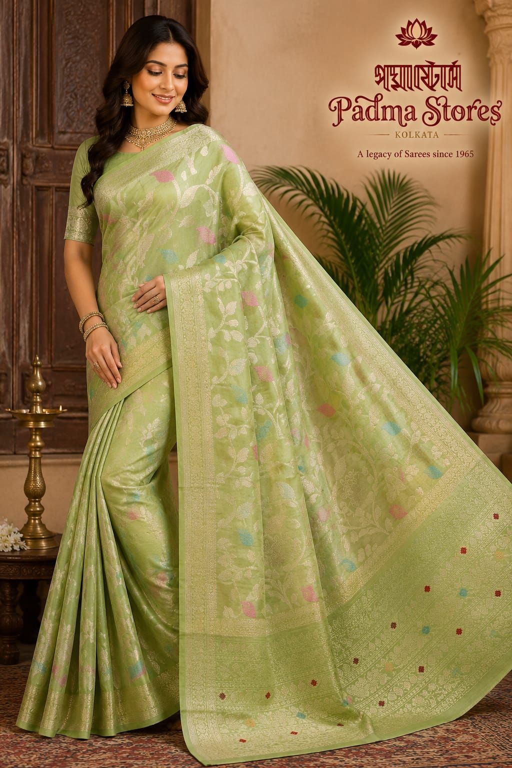 Benarasi Meena Zari Silk