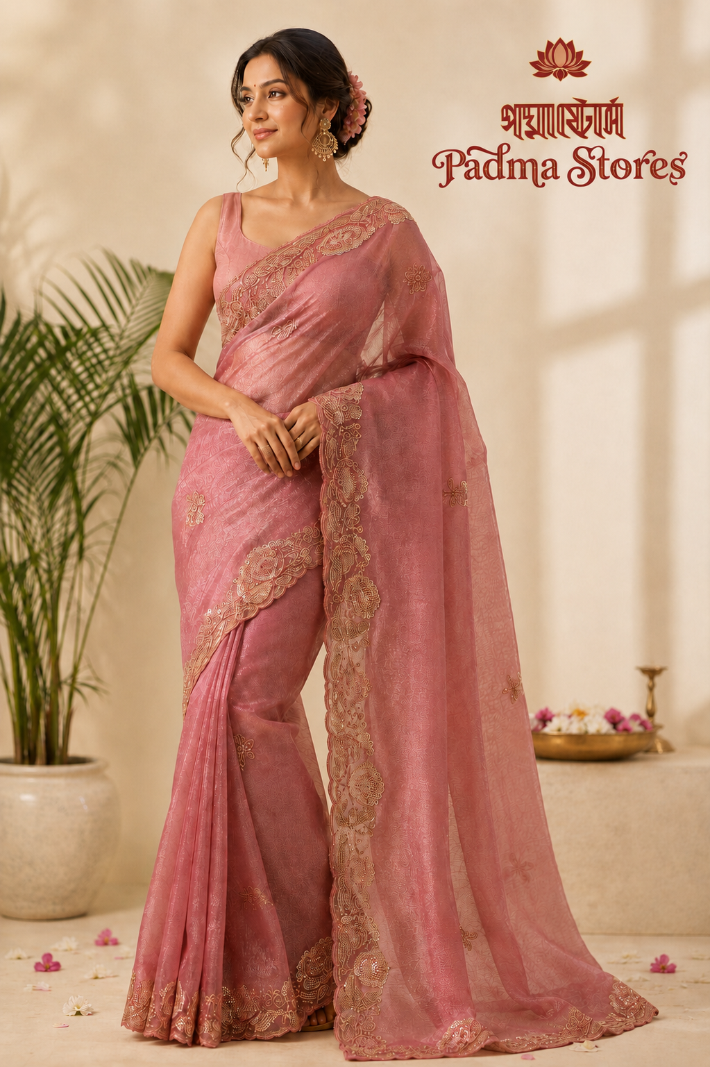 Gulabo Tissue Zari Saree