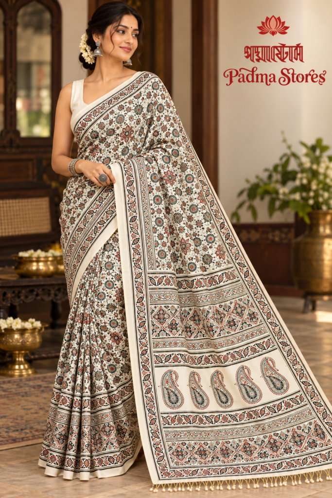 Premium Regal Ajrakh Heritage Saree